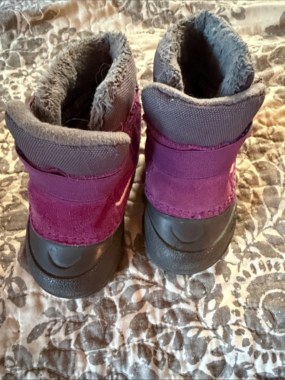 The North Face Kids Plum & Black Snow Boots